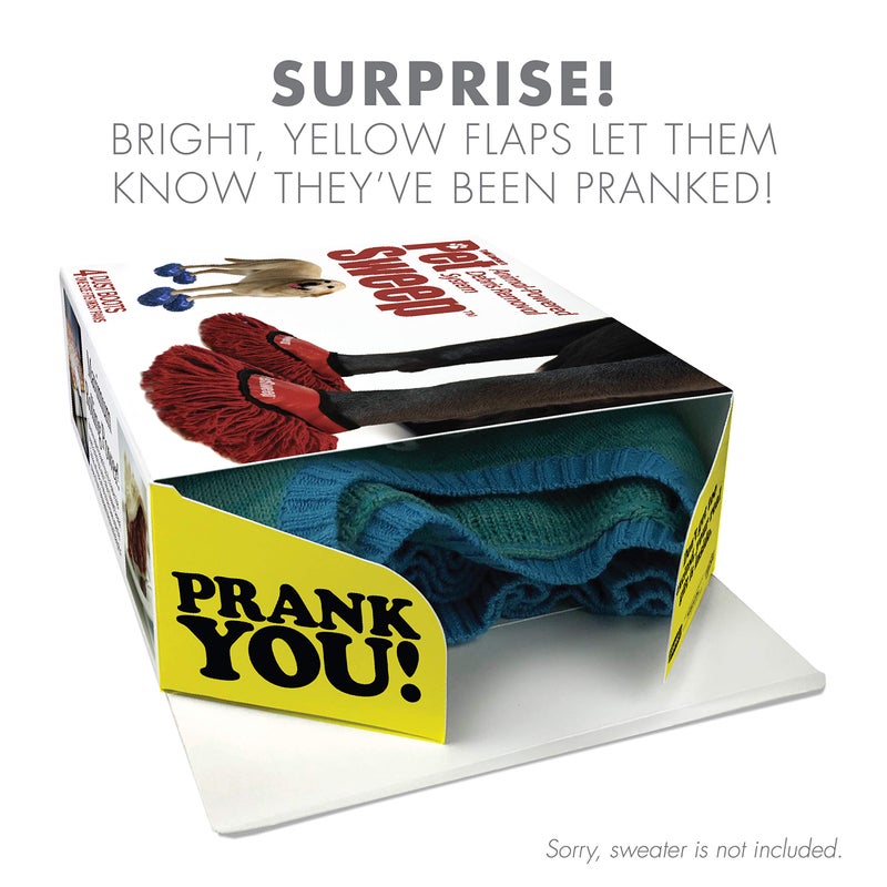 Prank Pack Prank-O Pet Sweep â€“ Funniest Prank Gift Box | Hilarious Empty Gag Gift for White Elephant & Christmas 2025 | Funny Gift Box for Coworkers, Friends & Men Who Have Everything, As Seen on Shark Tank - Image 2